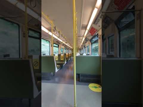 Onboard a dart class 8300 between sandycove and glenageary