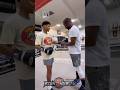 Floyd Mayweather training Shakur Stevenson? Both meet in Vegas to do work!