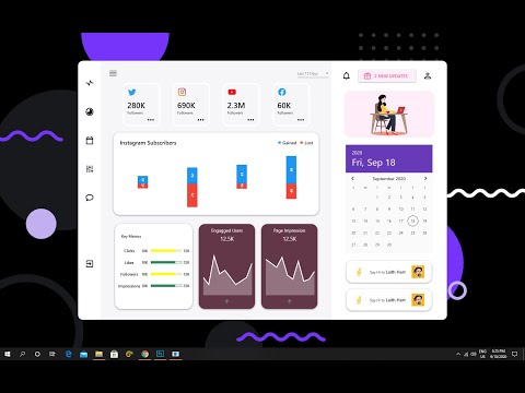 C# WPF Material Design UI | Social Blade Dashboard