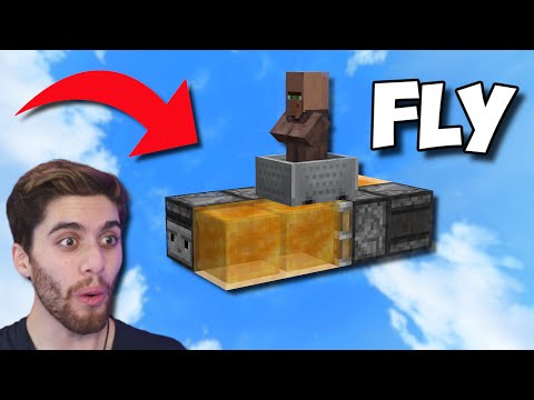 Farzy - (1.16+) Easy Minecraft FLYING MACHINE Tutorial!!! - Working Minecraft Plane!