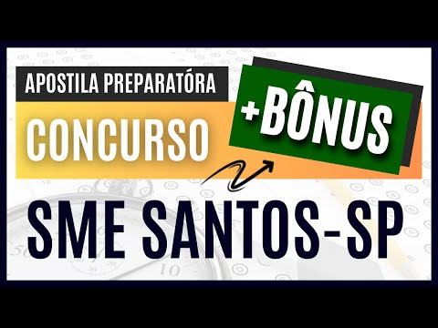 Concurso Público SME Santos - SP  2025 - Apostila para Professor Adjunto II - Conhecimentos Gerais