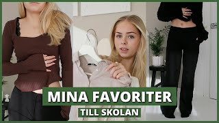 MINA FAVORITER - TILL SKOLAN (stickade tröjor, jeans, skolväska, toppar)