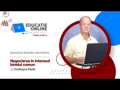 Educație pentru societate, Clasa a XII-a, Negocierea în interesul binelui comun