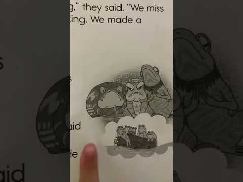 “King Log and King Crane,” read by the first grader.