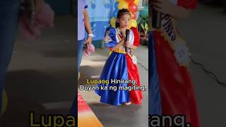 Lupang hinirang | Our little Miss Philippines 🇵🇭❤️ #lupanghinirang #philippines #bata #anthem #hymn