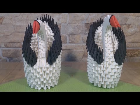 Schwan - Teil 2 von 3 - Origami 3d - Bauanleitung - swan tutorial