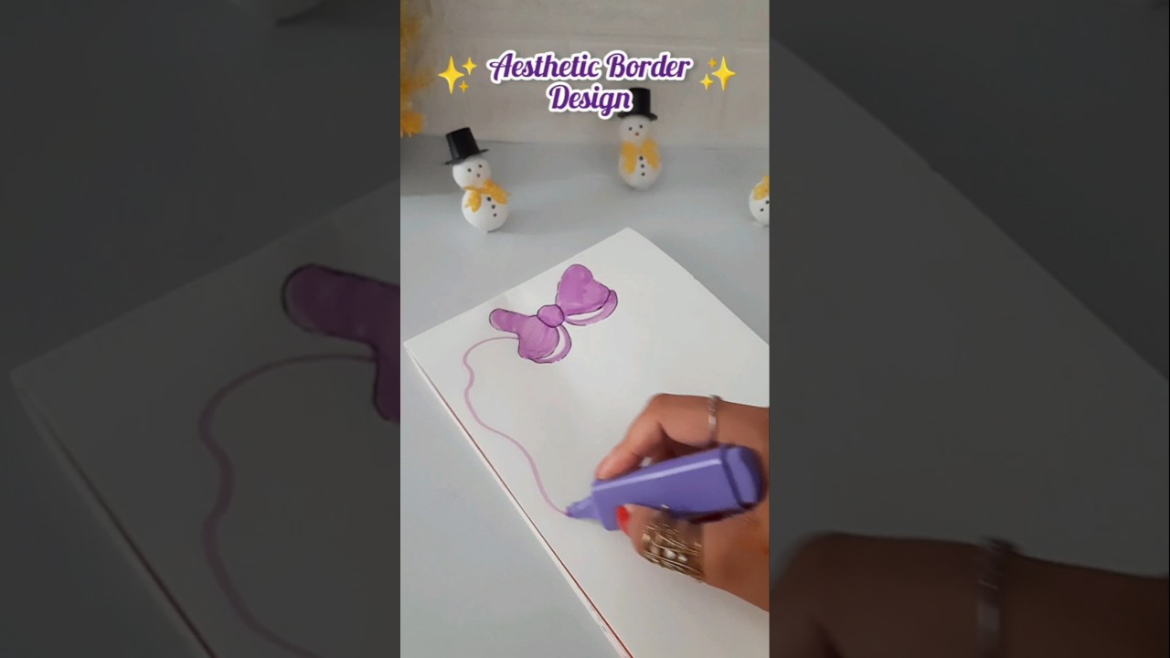 Aesthetic Border Design #shorts #viralshorts #borderdesign #handmade #frontpage #viral #trending