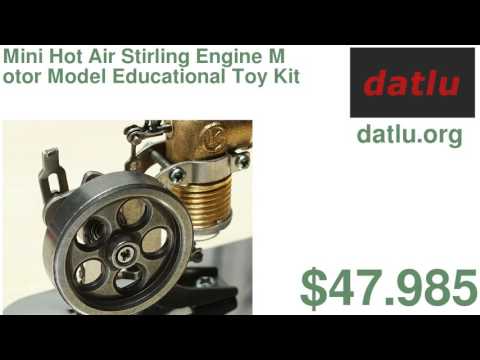 Mini Hot Air Stirling Engine Motor Model Educational Toy Kits