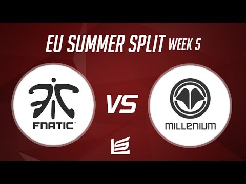 EU LCS 2014 Summer W5D2: Fnatic vs Millenium Highlights