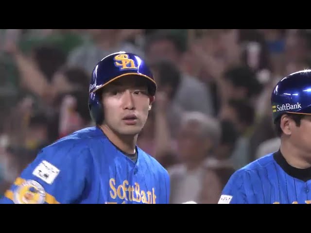 【7回裏】ホークス・柳田 点差を広げる2点タイムリー!! 2016/7/10 H-E