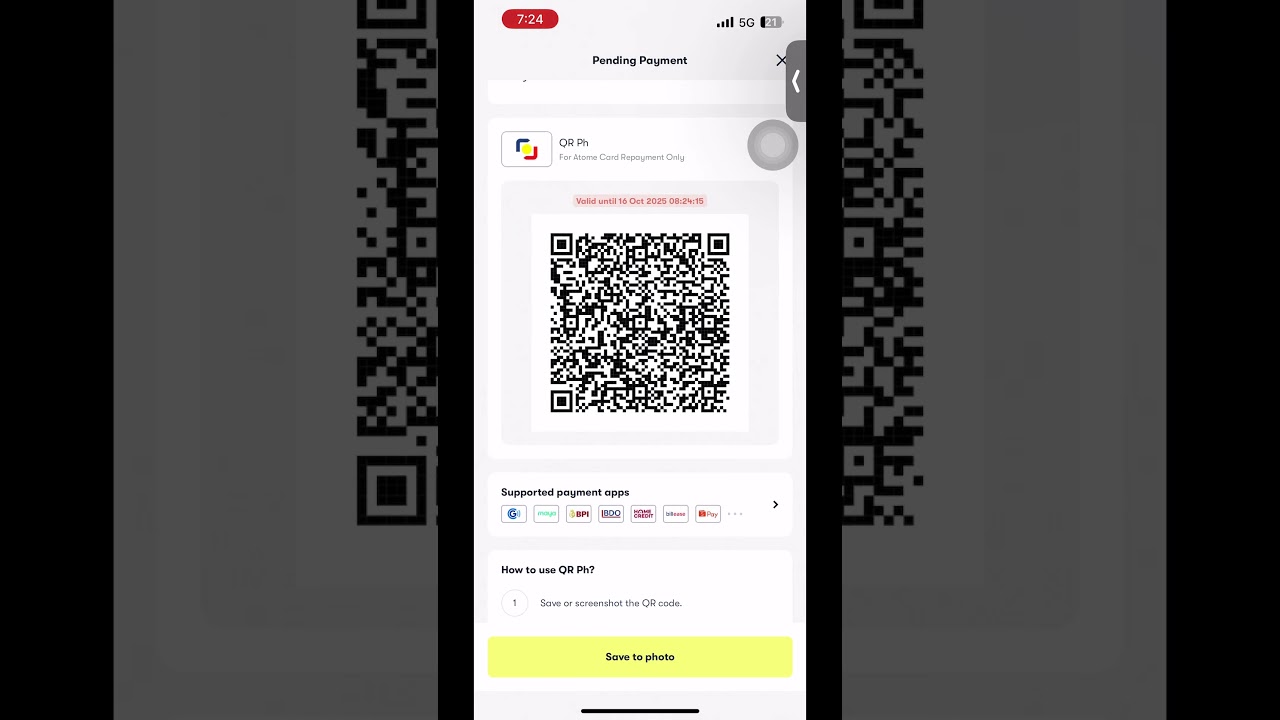 ATOME CARD | PAYBILLS THROUGH QR PH |  NO PROCESS FEE.  #atome #paybills #noprocessfee #creditcard