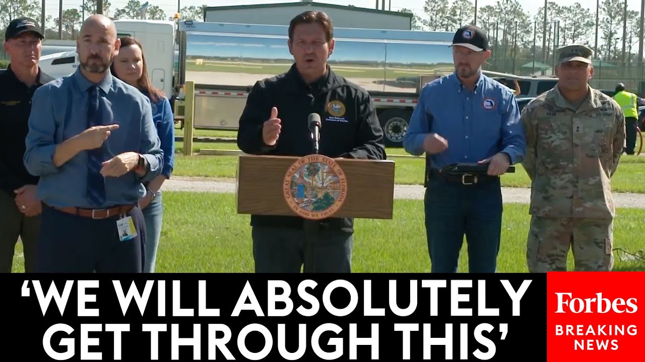 JUST IN: Florida Gov. Ron DeSantis Updates Response Efforts Following Hurricane Milton