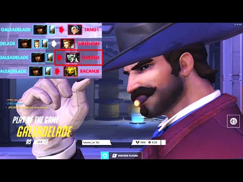 Gale Dominating as McCree! POTG! [ Overwatch Season 29 Top 500 ]