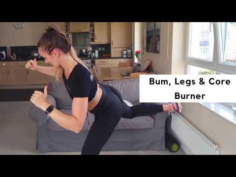 LEG, BUM & CORE BURN | 20MINS