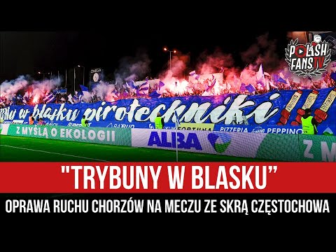 "TrybUNy w blasku” - oprawa Ruchu Chorzów na meczu ze Skrą Częstochowa (15.07.2022 r.)