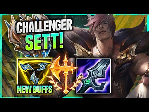 THIS KOREAN CHALLENGER TRIES SETT WITH TRINITY NEW BUFFS! - Challenger Plays Sett TOP vs Yorick! |
