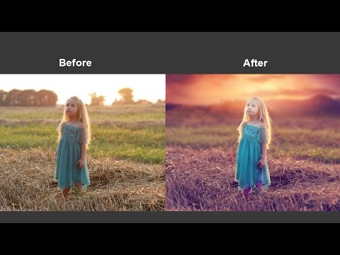 Neon Glow Effect Portrait Photoshop Tutorial