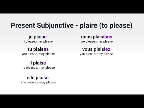 What Is the Present Subjunctive of avoir to have in French