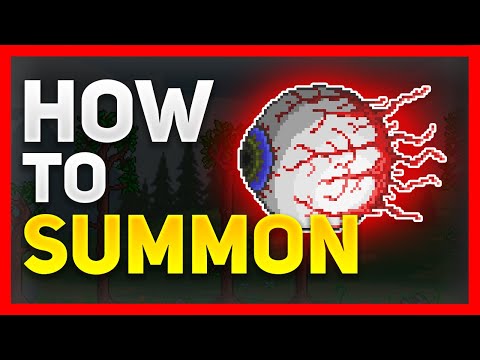How To Summon The EYE OF CTHULHU In Terraria!