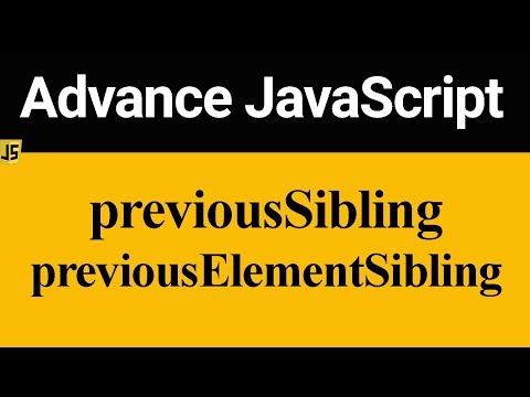 previousSibling and previousElementSibling in JavaScript Hindi
