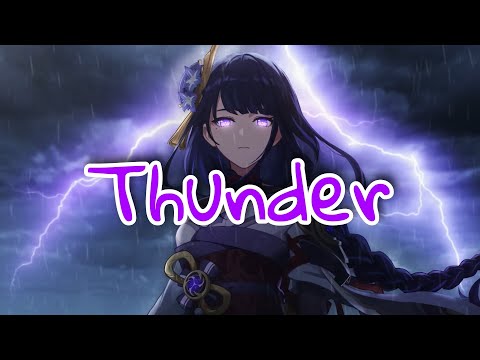 [ Nightcore ] Thunder⛈️ By Gabry Ponte, Lumix, and Prezioso ( WITH AMAZING ANIMATED LYRICS )