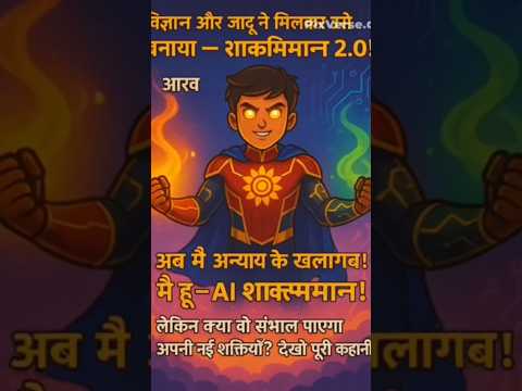 AI शक्तिमान का जन्म 🔥 | नया भारतीय सुपरहीरो | #AIशक्तिमान #AIशक्तिमान #Shaktimaan2 #KidsCartoonHindi