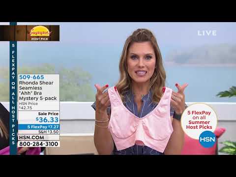 Rhonda Shear Seamless "Ahh" Bra Mystery 5pack