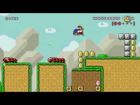 Search for the 100 redcoins #2 by rene - Super Mario Maker - No Commentary 1bk