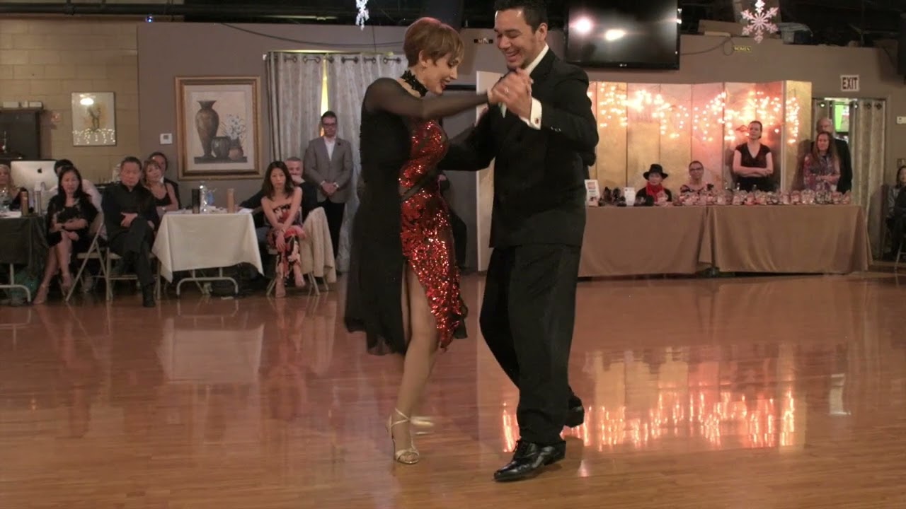 Miriam Larici and Leonardo Barrionuevo at Milonga Sonata 3/3