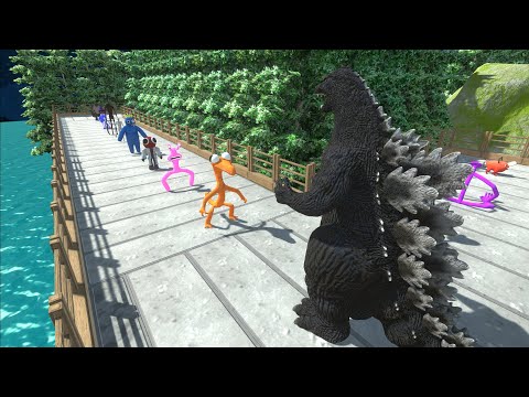 HEISEI GODZILLA VS GHIDORAH DEATH RUN - Animal Revolt Battle Simulator