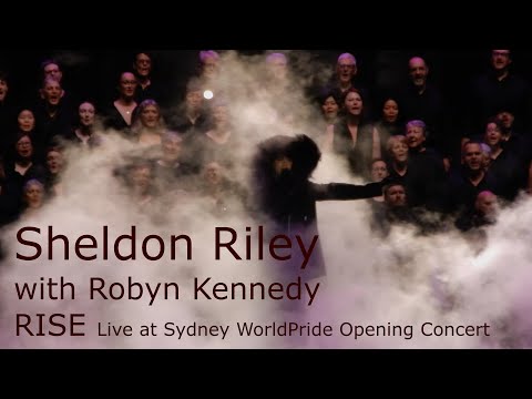 Sheldon Riley with Robyn Kennedy. Rise. Live at Sydney WorldPride Opening Concert 2023 [fancam]