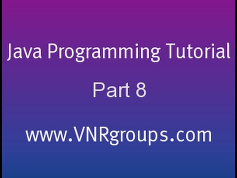 Java Programming Tutorial Part 8 Arrays