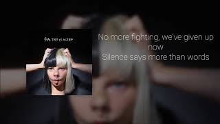 Sia - Space Between (Official Instrumental + Lyrics on Screen / Karaoke)