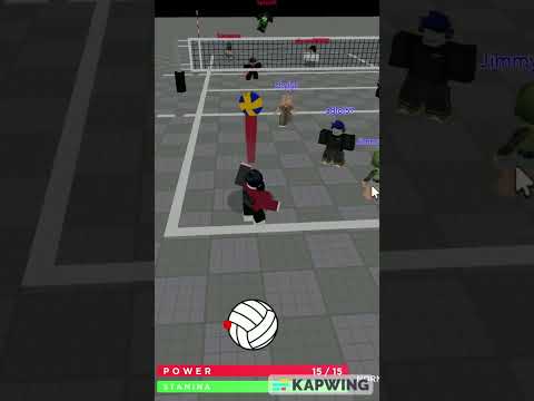Volleyball 4.2 Atsumu curve serve #shorts #roblox #volleyball
