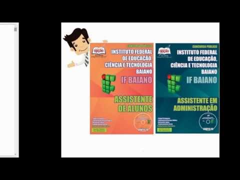 Apostilas Concurso IF Baiano 2015 - Assistente de Alunos / Administração