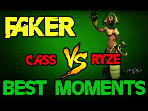 SKT T1 Faker as Cassiopeia vs Ryze | BEST MOMENTS