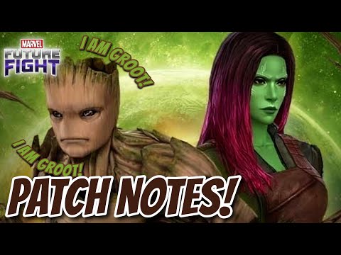 PATCH NOTES IS HERE! GAMORA AND GROOT NEW UNIFORM REVIEW! - MARVEL FUTURE FIGHT