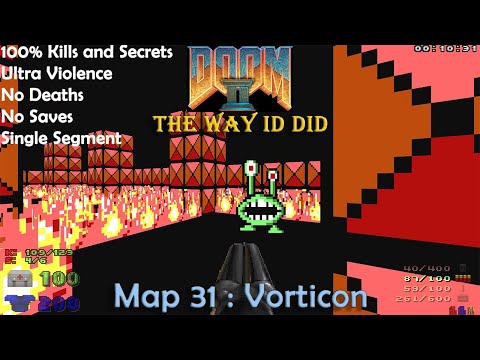Doom 2 The Way ID Did Map 31 : Vorticon ( Ultra Violence 100% )