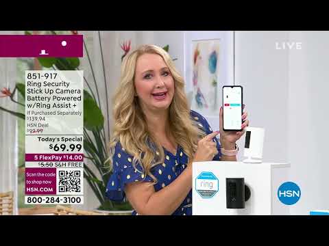 Ring Security Stick Up Camera Battery Powered w/Ring Ass...