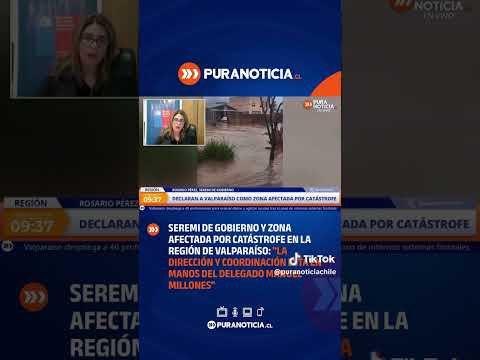 Seremi de Gobierno en zona afectada por Catástrofe en la R de Valparaíso .