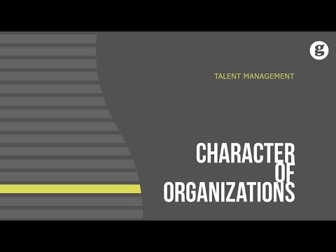 Characteristics of Organizations
