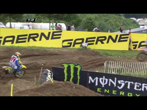 Jeffrey Herlings passes Jeremy Seweer MXGP of France MX2 Race 1 - motocross