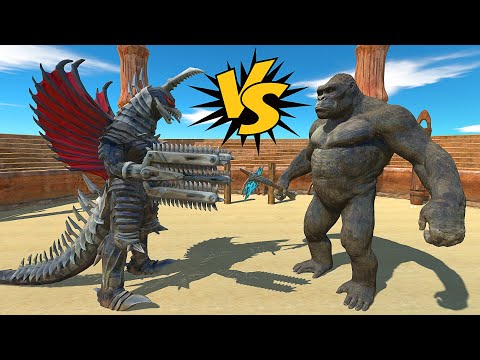 GIANT GIGAN FINAL WARS vs GIANT KING KONG - Animal Revolt Battle Simulator