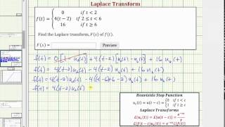 Ex: Find the Laplace Transform of a Piecewise Defined Function (Ramp)