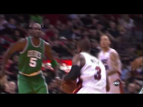 Dwyane Wade dunk on Kevin Garnett 2010 Playoffs HD