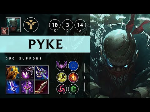 Pyke Support vs Thresh: Unstoppable - EUW Master Patch 25.S1.1