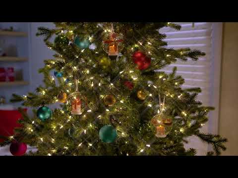 Winter Lane Set of 3 Glass Ornaments with Flameless Votive