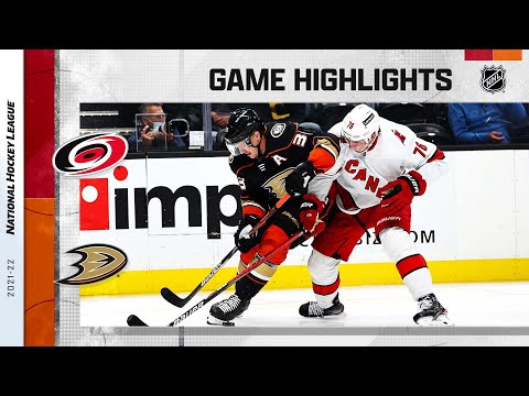 Hurricanes @ Ducks 11/18/21 | NHL Highlights
