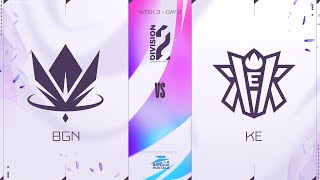 LFL Division2 Spring Split 2023 - W3D2 - BGN vs KE