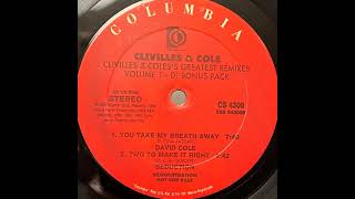 David Cole - You Take My Breath Away (The C&C DJ Bonus Mix Clivillés & Cole) [Greatest Remixes Vol1]
